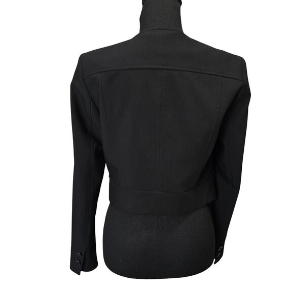 ⭐️NWOT White House Black Market Black Double Breasted Cropped Blazer Jacket Sz 2 - Picture 4 of 9